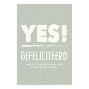 Gefeliciteerd, wat een prachtige keuze heb je gemaakt vandaag!