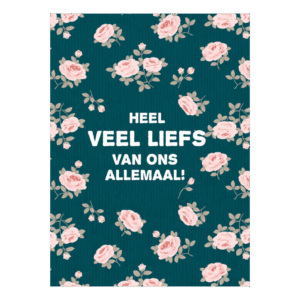 Kaart 'Heel veel liefs'