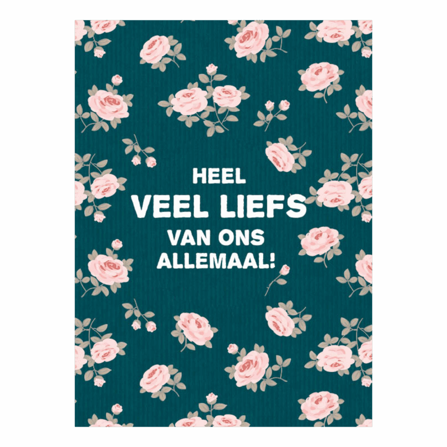 Kaart 'Heel veel liefs'