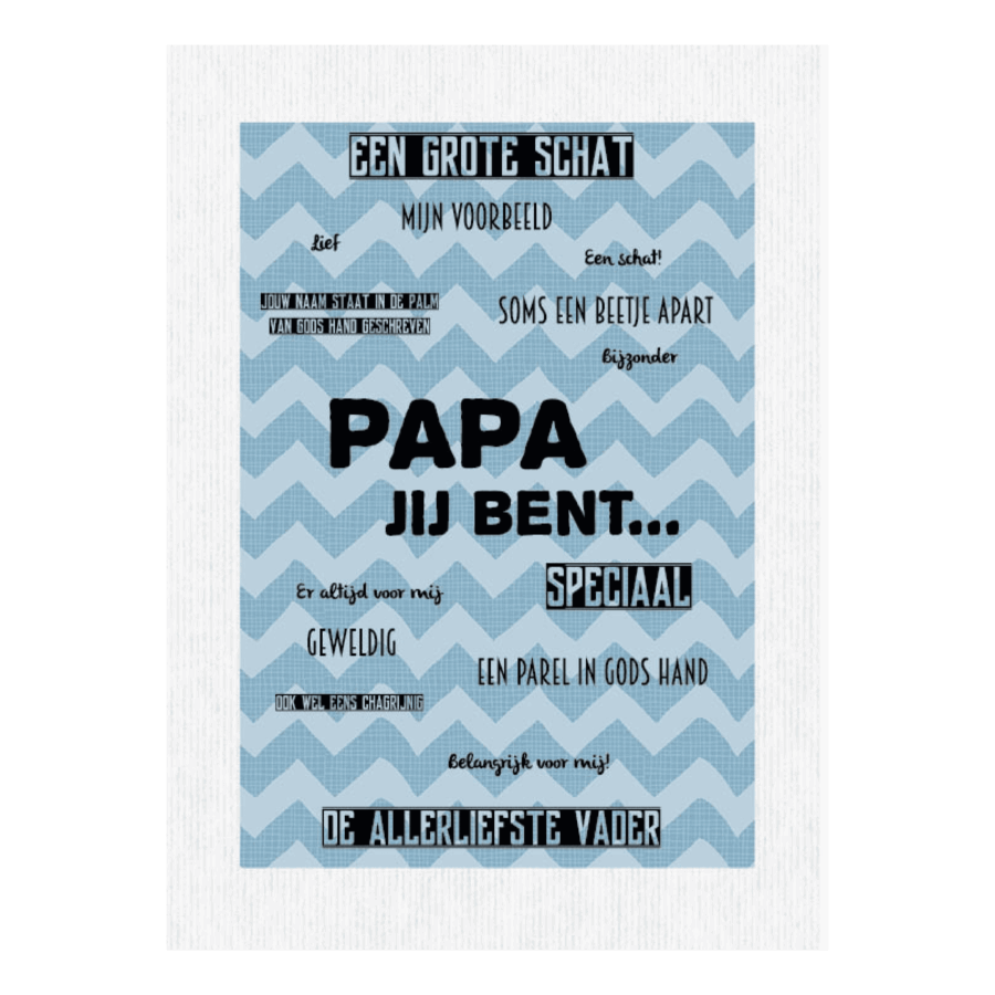 Kaart 'Papa jij bent...'