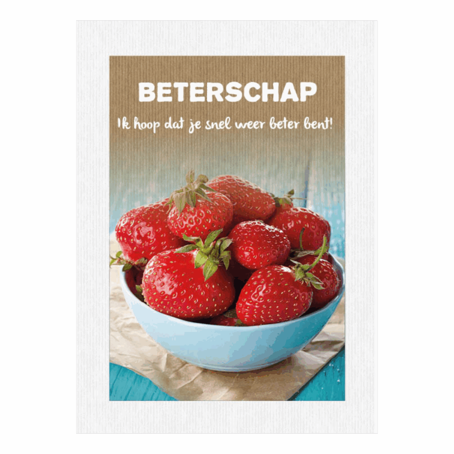 Kaart 'Beterschap - aardbeien'