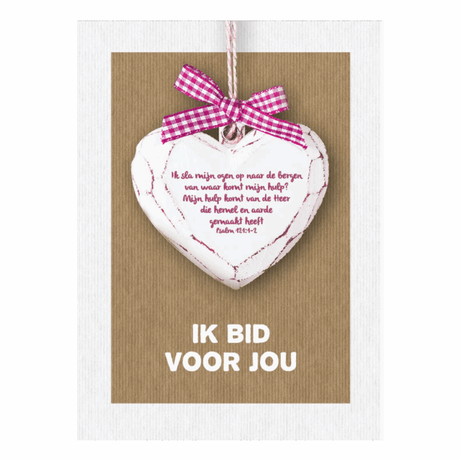 Kaart 'Ik bid voor jou - Psalm 121'