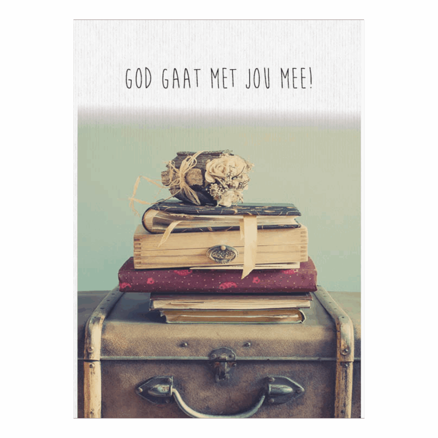 Kaart 'God gaat met jou mee'