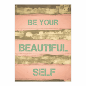 Kaart 'Be your beautiful self'