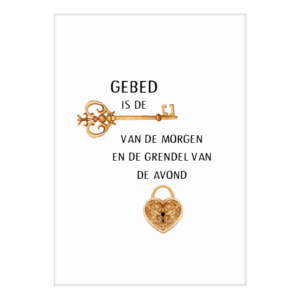 Kaart 'Gebed is de sleutel'