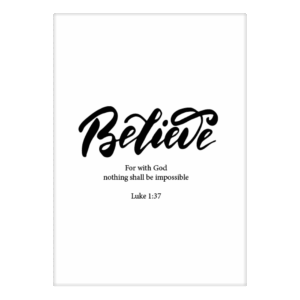 Kaart 'Believe'