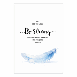 Kaart 'Be strong'