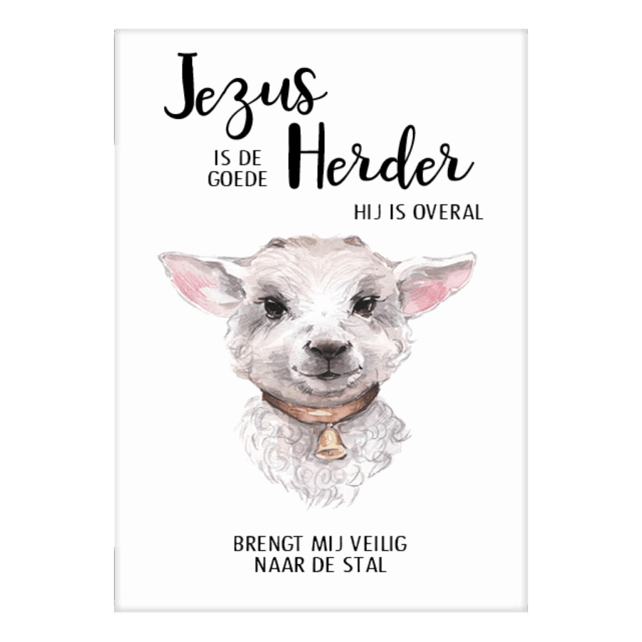 Poster 'Jezus is de goede herder'