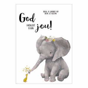 Poster 'God houdt van jou'