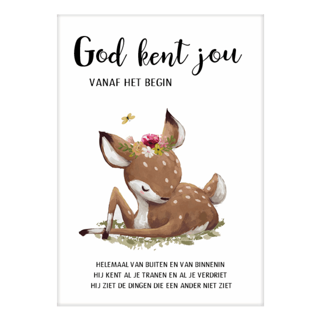 Kaart 'God kent jou'