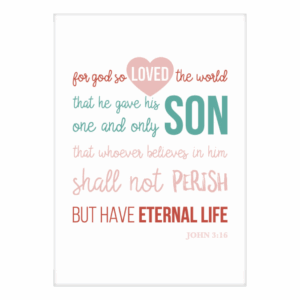 Kaart 'God so loved the world'