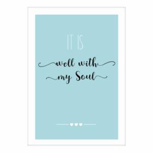 Kaart 'It is well with my soul'