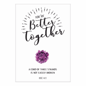 Kaart 'You're better together'