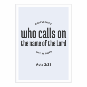Kaart 'Who calls on the Lord'