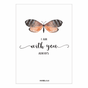 Kaart 'I am with you always'