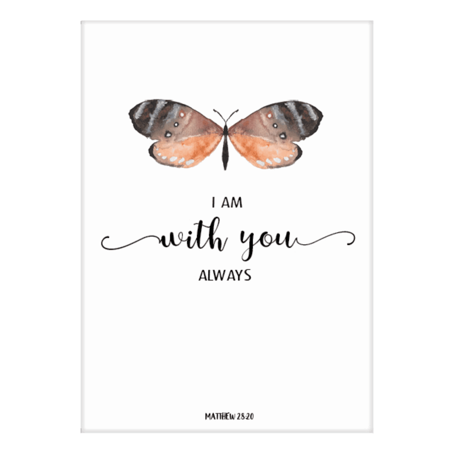 Kaart 'I am with you always'