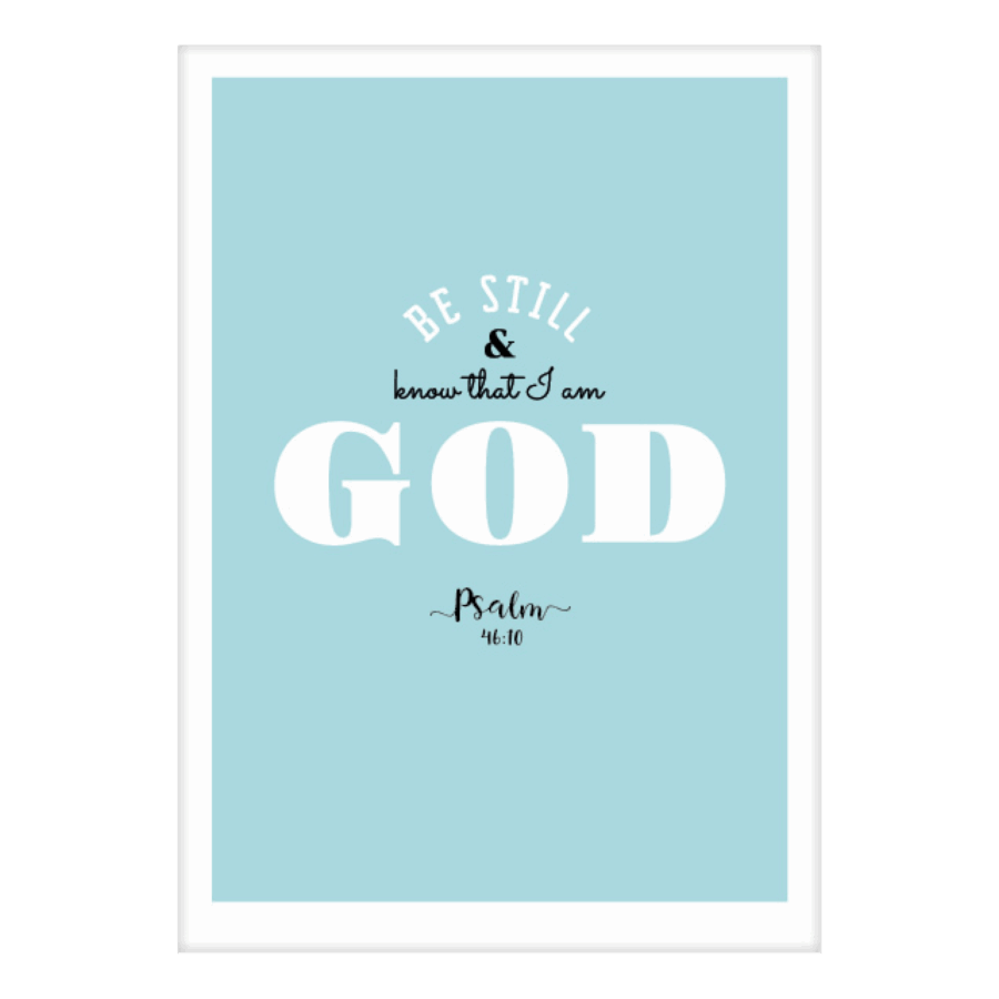 Kaart 'Be still'