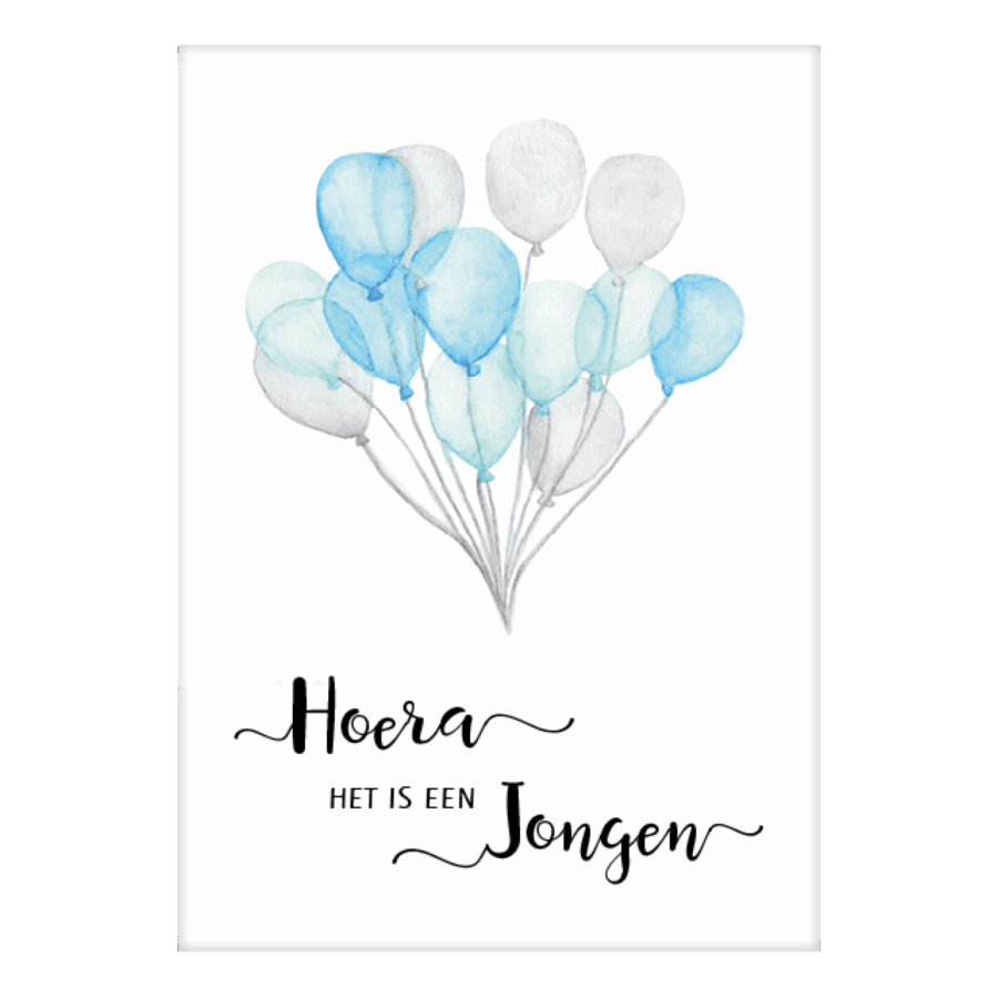 Kaart 'Hoera het is een jongen'