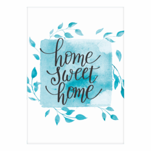 Kaart 'Home sweet home'