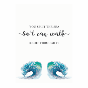 Kaart 'You split the sea'