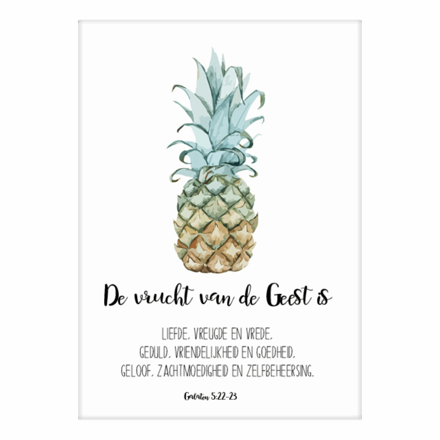 Kaart 'De vrucht van de Geest'