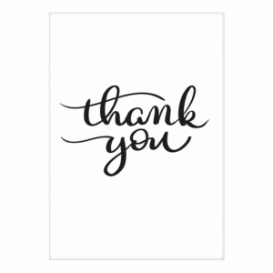 Kaart 'Thank you'