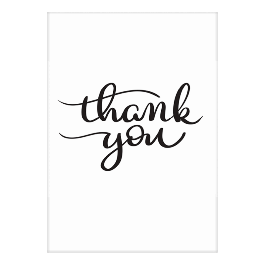 Kaart 'Thank you'