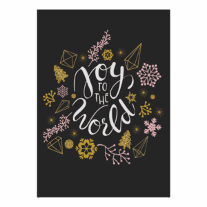 Kerstkaart 'Joy to the world- Beautiful Day
