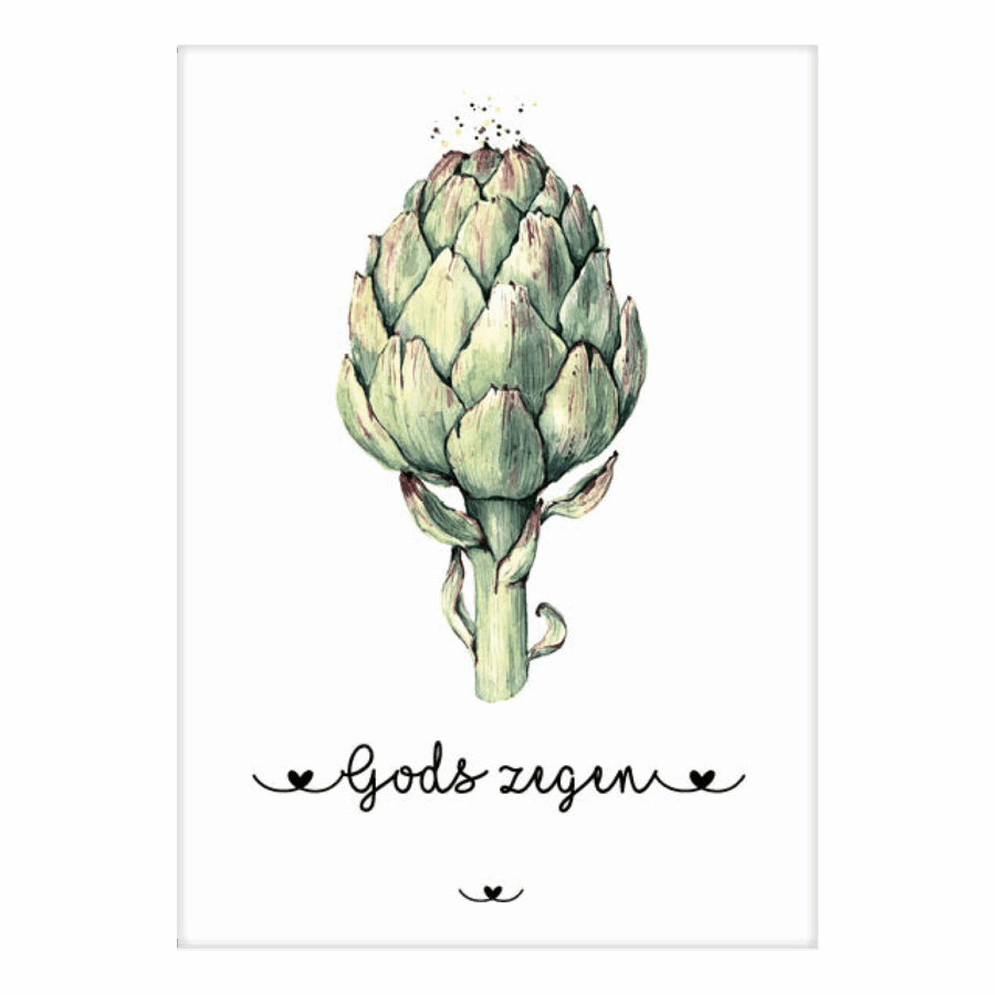 Kaart 'Gods zegen - artisjok'