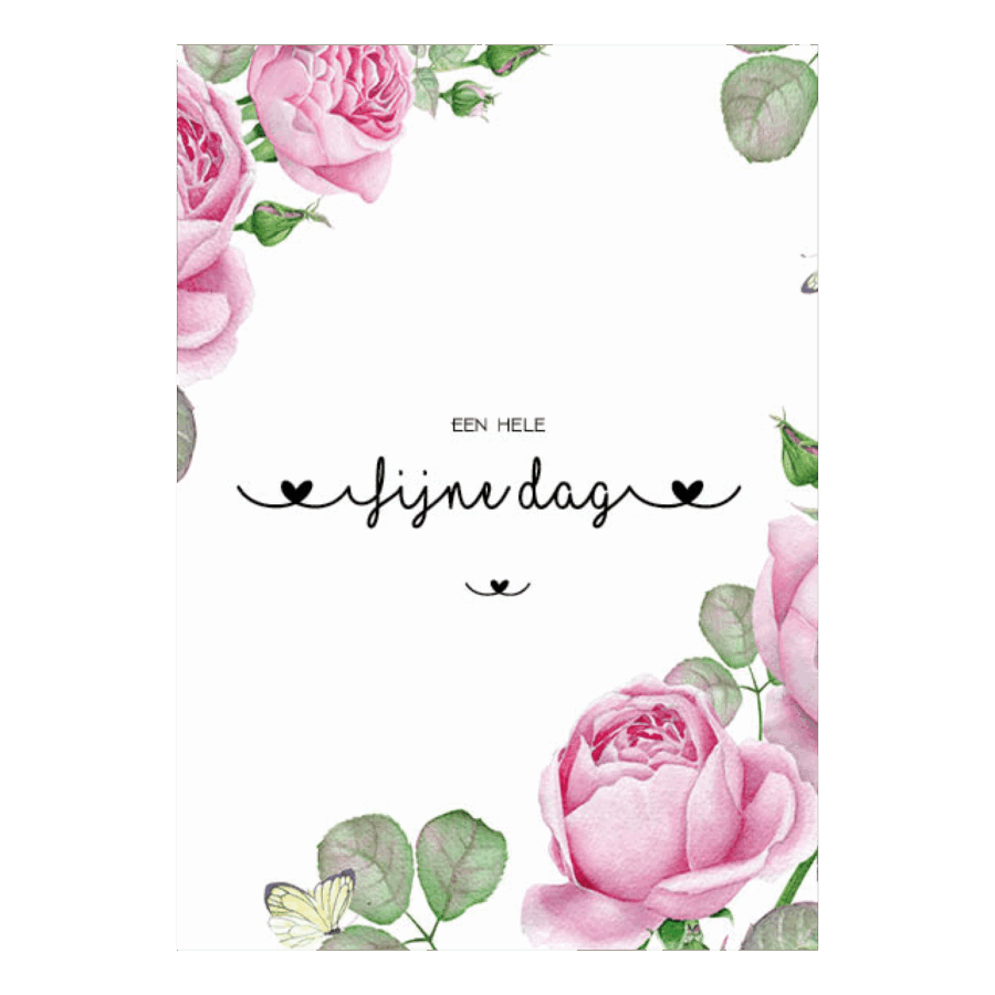 Kaart 'Een hele fijne dag'