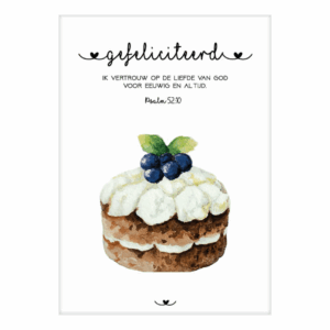 Kaart 'Gefeliciteerd - Psalm 52'