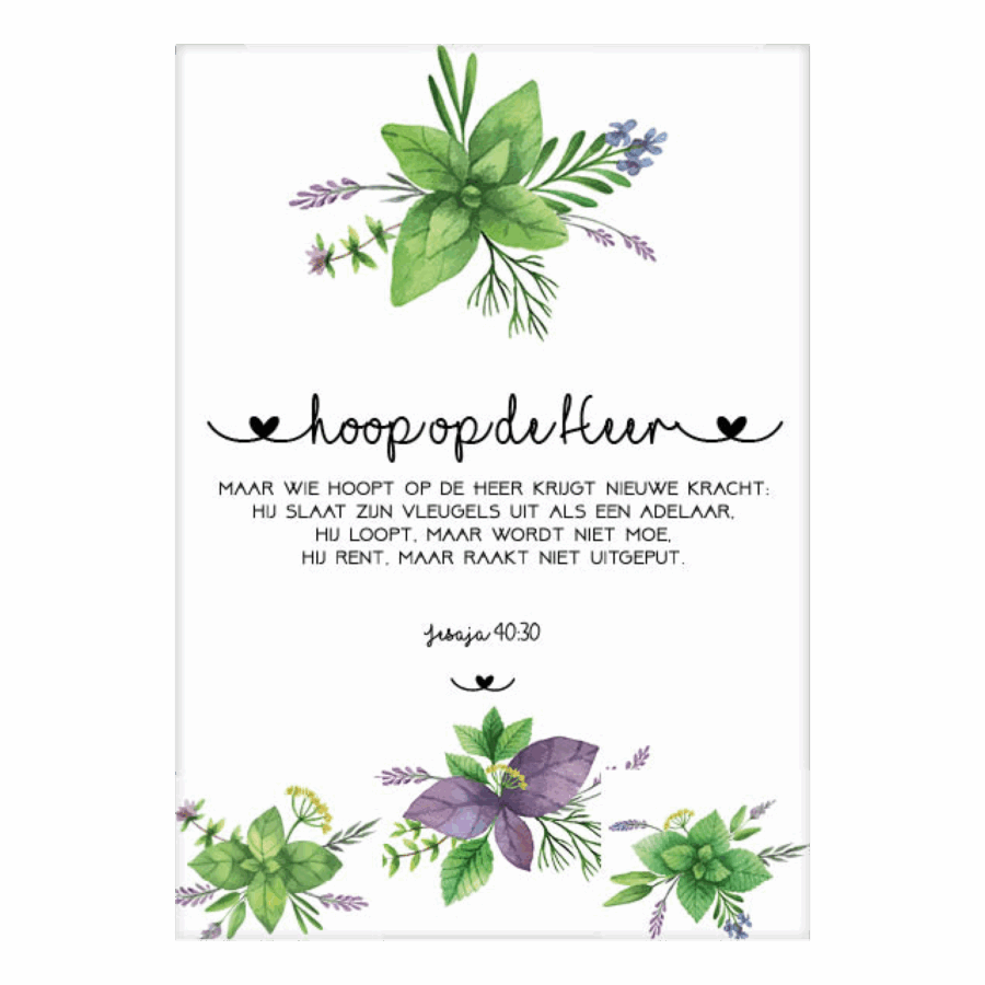 Kaart 'Hoop op de Heer'