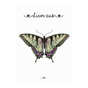 Kaart 'Lieve zus'