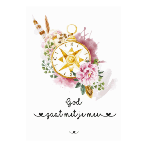 Kaart 'God gaat met je mee'
