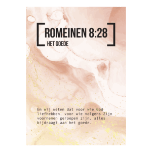 Bijbeltekstkaart 'Romeinen 8:28' NBV21