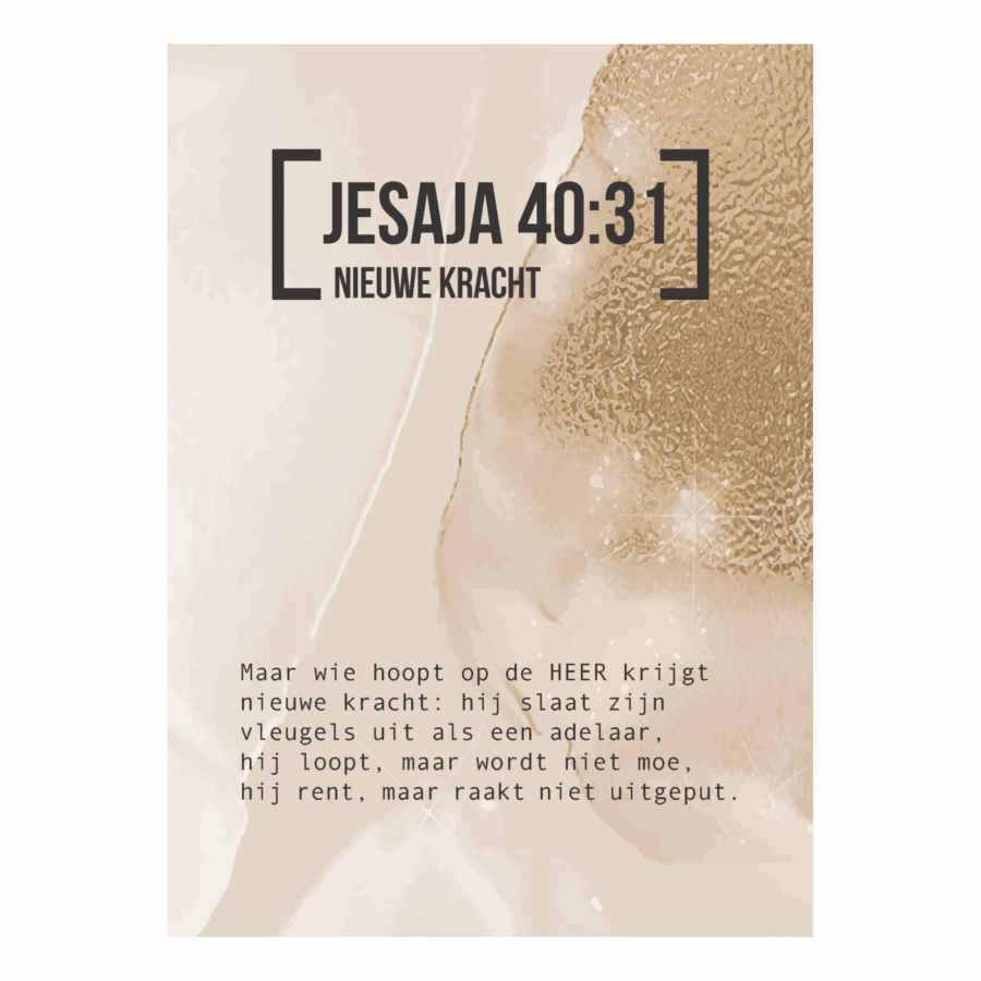 Bijbeltekstkaart 'Jesaja 40:31' NBV21