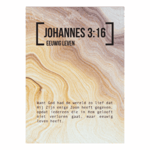 Bijbeltekstkaart 'Johannes 3:16' NBV21