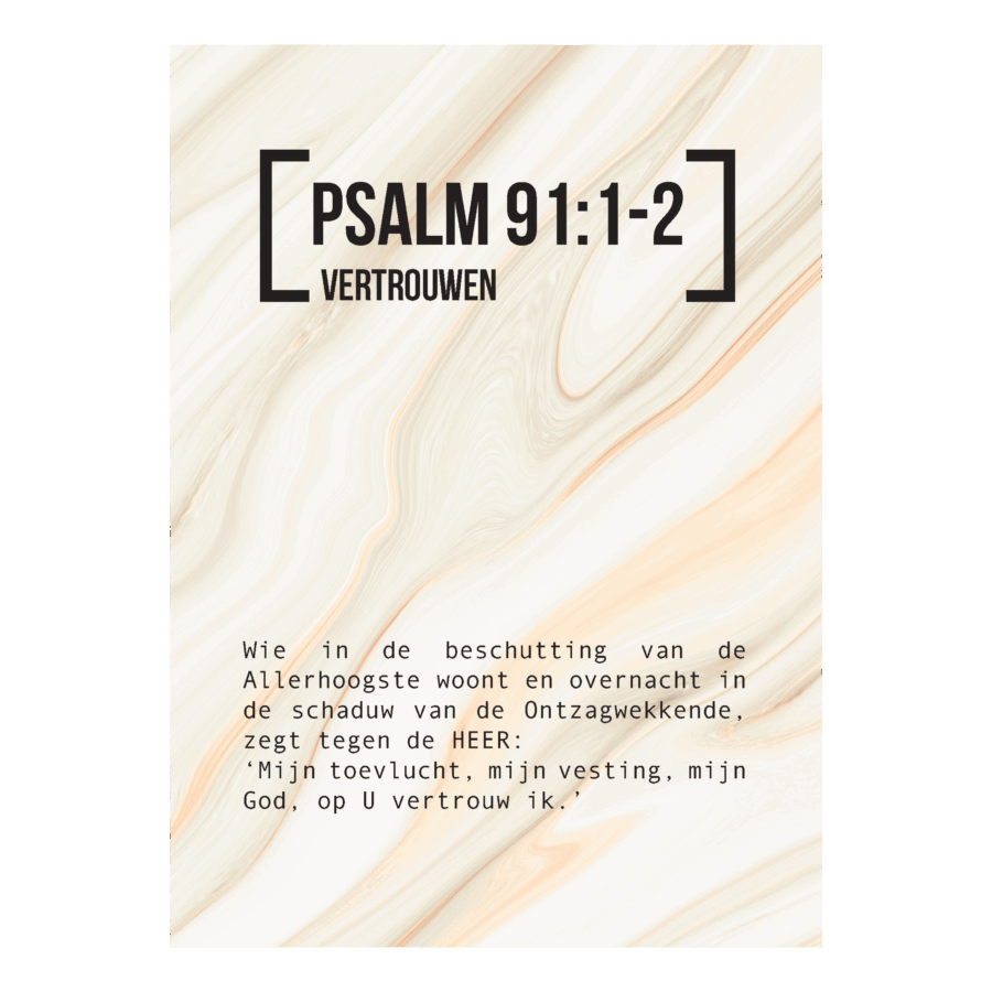 Bijbeltekstkaart 'Psalm 91:1-2' NBV21
