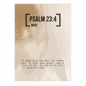 Bijbeltekstkaart 'Psalm 23:4' NBV21