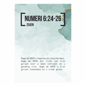 Bijbeltekstkaart 'Numeri 6:24-26' NBV21