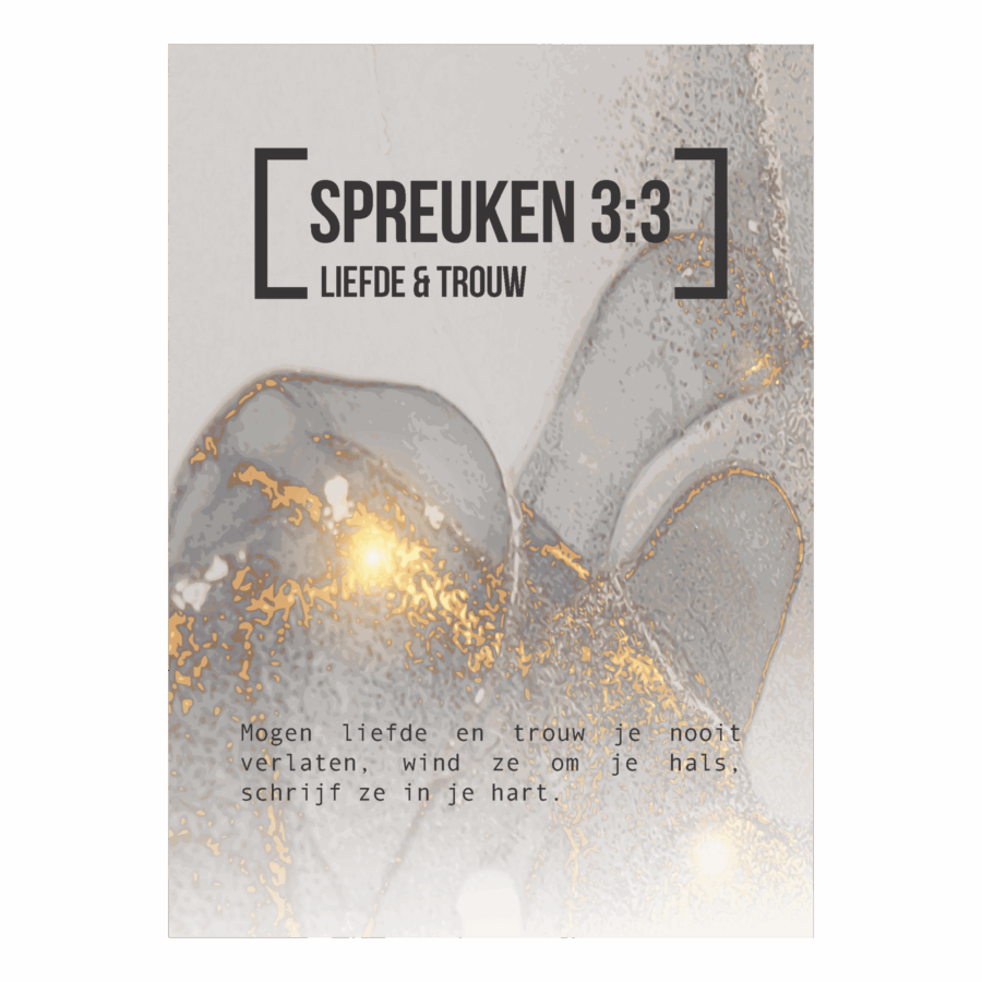 Bijbeltekstkaart 'Spreuken 3:3' NBV21
