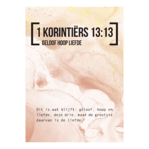 Bijbeltekstkaart '1 Korinthiërs 13:13' NBV21