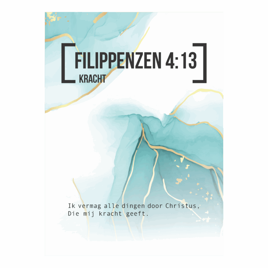 Bijbeltekstkaart 'Filippenzen 4:13' SV