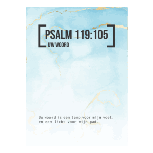 Bijbeltekstkaart 'Psalm 119:105' SV