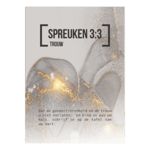 Bijbeltekstkaart 'Spreuken 3:3' SV