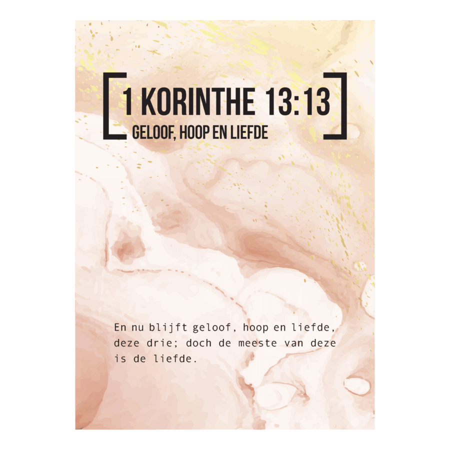 Bijbeltekstkaart '1 Korinthe 13:13' SV