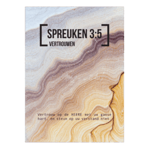 Bijbeltekstkaart 'Spreuken 3:5' SV