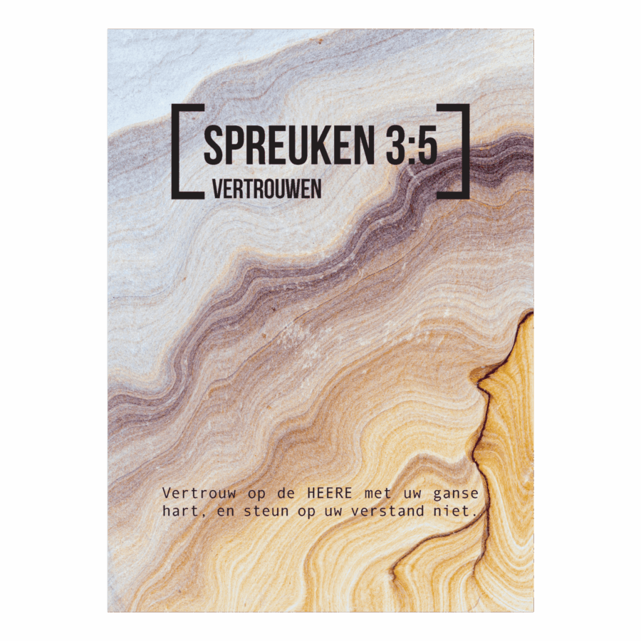 Bijbeltekstkaart 'Spreuken 3:5' SV