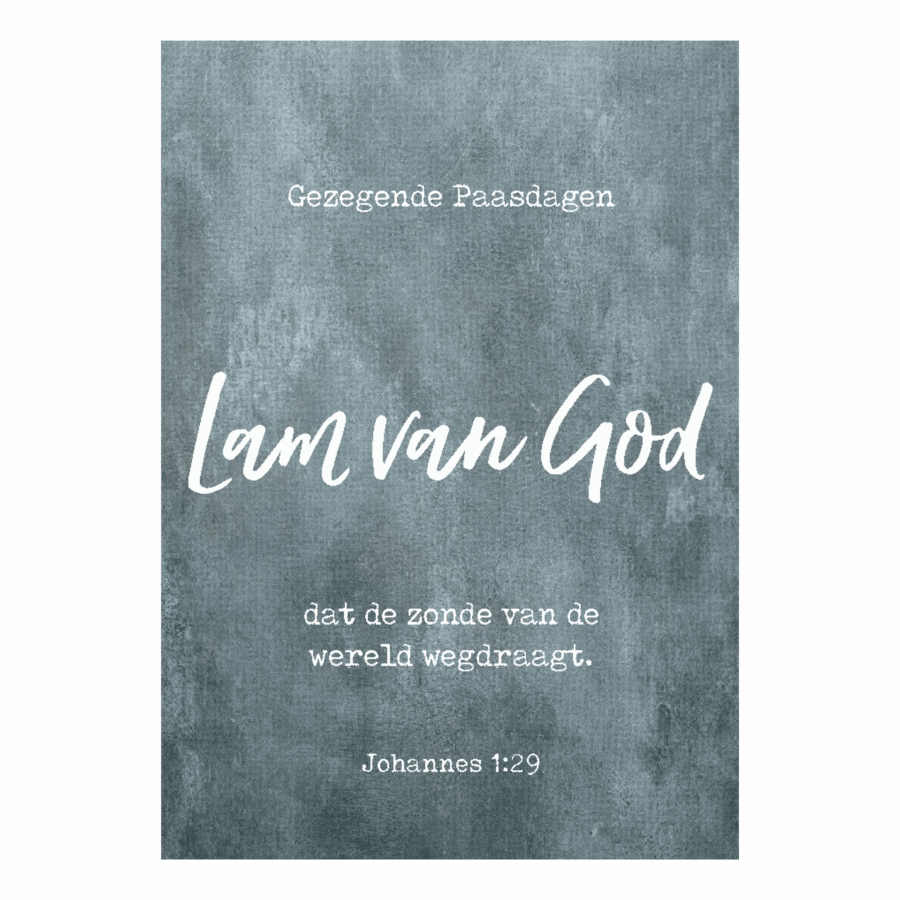 Wenskaart 'Lam van God'