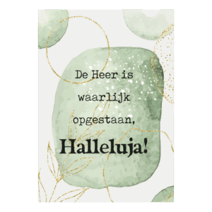 Wenskaart 'De Heer is waarlijk opgestaan'